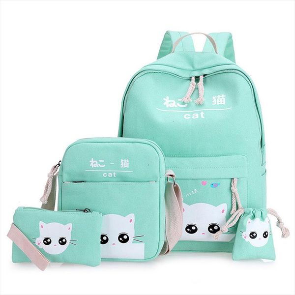 4 set pcs school backpack cute cats satchel school bags for girls orthopedic backpack child school bag for girls bagpack mochila
4 set pcs school backpack cute cats satchel school bags for girls orthopedic backpack child school bag for girls bagpack mochila