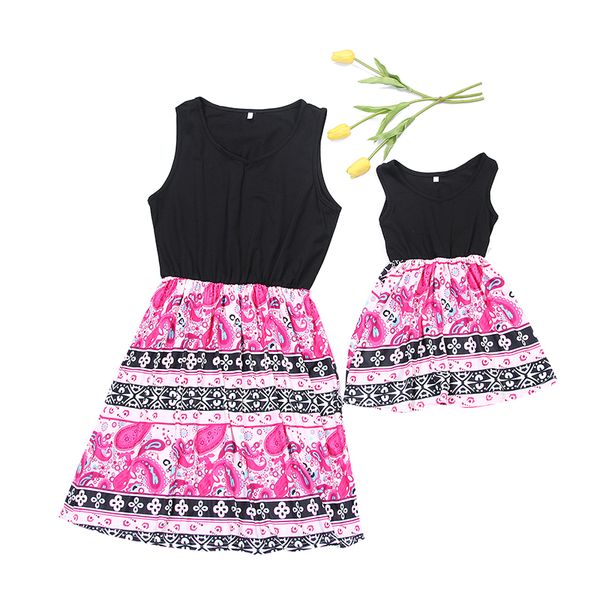 summer new mom and daughter splicing dress girl big family matching clothes chinese national style print mother daughter dresses, Blue
summer new mom and daughter splicing dress girl big family matching clothes chinese national style print mother daughter dresses, Blue