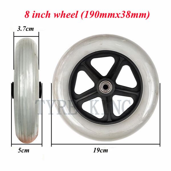 2pcs 8 inch solid wheel tire 8" wheelchair accessories front wheel 190mmx38mm small front universal
2pcs 8 inch solid wheel tire 8" wheelchair accessories front wheel 190mmx38mm small front universal