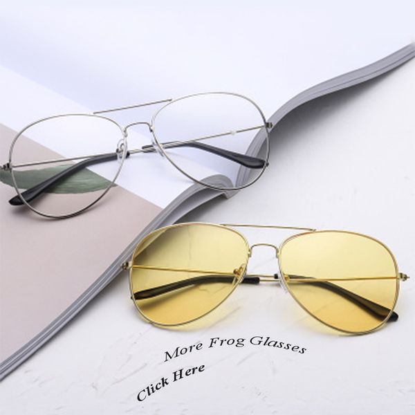 promotion night driving metal frog sunglasses optical reading frame women men glasses, White;black
promotion night driving metal frog sunglasses optical reading frame women men glasses, White;black