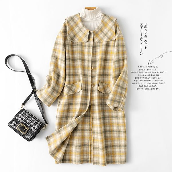 spring autumn elegant wool coat female long vintage woolen jacket women korean fashion manteau femme hiver 2020 blend coats 9533, Black
spring autumn elegant wool coat female long vintage woolen jacket women korean fashion manteau femme hiver 2020 blend coats 9533, Black