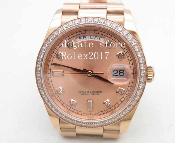 men's ew factory edition rose gold daydate 36mm asia clone 3255 automatic rose gold dial with diamond sapphire watch 2020, Slivery;brown
men's ew factory edition rose gold daydate 36mm asia clone 3255 automatic rose gold dial with diamond sapphire watch 2020, Slivery;brown