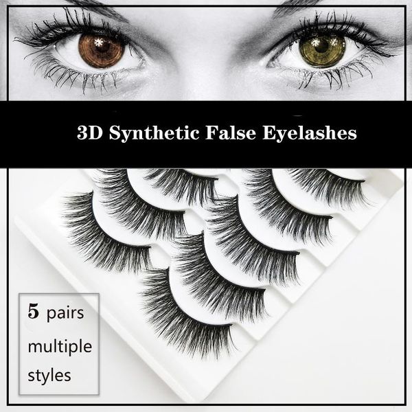 false eyelashes 5 pairs 3d multi-layer manual fiber soft cotton thread stems make up
false eyelashes 5 pairs 3d multi-layer manual fiber soft cotton thread stems make up