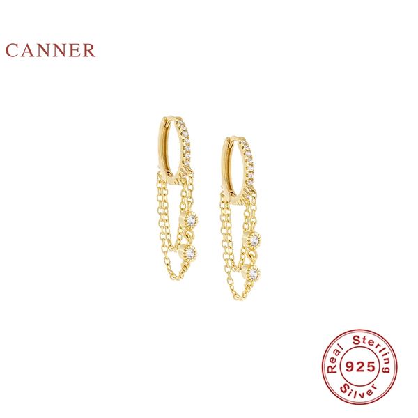 hoop & huggie canner 925 sterling silver earrings for women diamond pendant chain hoops zircon korean pendientes silver/gold jewelry, Golden;silver
hoop & huggie canner 925 sterling silver earrings for women diamond pendant chain hoops zircon korean pendientes silver/gold jewelry, Golden;silver