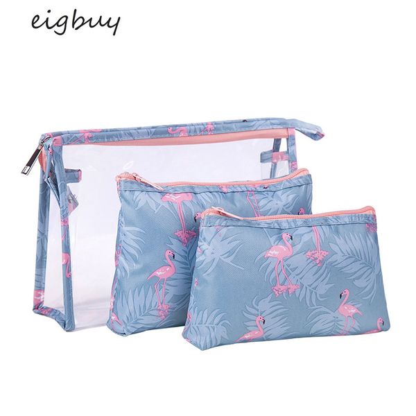 large capacity transparent pvc + polyester three-piece cosmetic bag portable waterproof and dustproof travel set
large capacity transparent pvc + polyester three-piece cosmetic bag portable waterproof and dustproof travel set