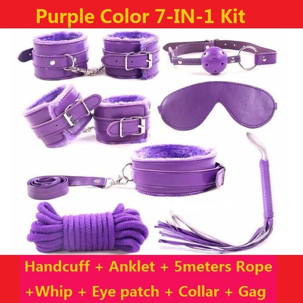 set 5meters bondage games for foreplay kit red handcuffs handcuffs blindfold fur 7-in-1 gag collar leather whip ball cuff ankle rop pmpu
set 5meters bondage games for foreplay kit red handcuffs handcuffs blindfold fur 7-in-1 gag collar leather whip ball cuff ankle rop pmpu