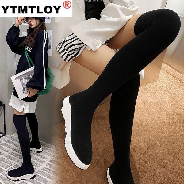 2020 new long boots autumn and winter ultra-thin elastic high tube flat bottom wild socks boot stretch fabric boots size 35-40, Black
2020 new long boots autumn and winter ultra-thin elastic high tube flat bottom wild socks boot stretch fabric boots size 35-40, Black