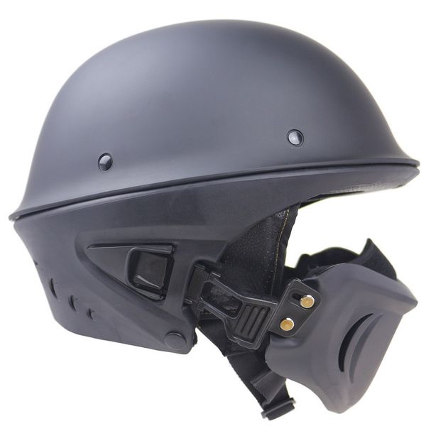 new rogue half helmet motorcycle retro locomotive detachable mask matte black motorcycle helmet
new rogue half helmet motorcycle retro locomotive detachable mask matte black motorcycle helmet