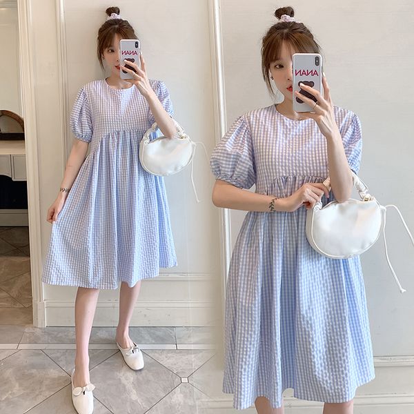 9925# maternity clothes summer cotton short sleeve loose stylish striped dress for pregnant women pregnancy clothes, White
9925# maternity clothes summer cotton short sleeve loose stylish striped dress for pregnant women pregnancy clothes, White