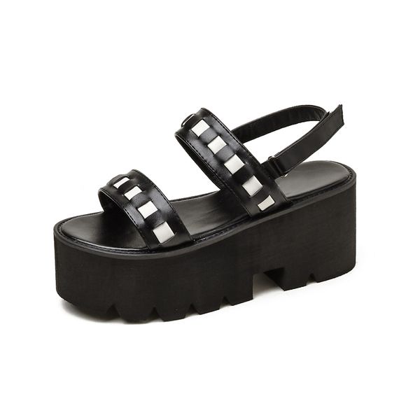 summer sandals 2020 platform punk shoes rock gothic sandals women peep toe buckle chunky block high heels punk ljb91, Black
summer sandals 2020 platform punk shoes rock gothic sandals women peep toe buckle chunky block high heels punk ljb91, Black
