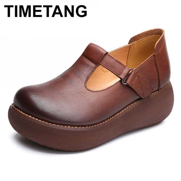 timetang 2020 spring women platform shoes handmade genuine leather round toe shallow casual shoes women platform heel, Black
timetang 2020 spring women platform shoes handmade genuine leather round toe shallow casual shoes women platform heel, Black