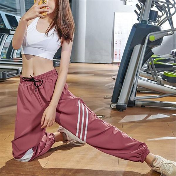 gym sport leggings workout sport joggers pants women waist drawstring fitness running sweatpants with two side pocket yoga pants, White;red
gym sport leggings workout sport joggers pants women waist drawstring fitness running sweatpants with two side pocket yoga pants, White;red