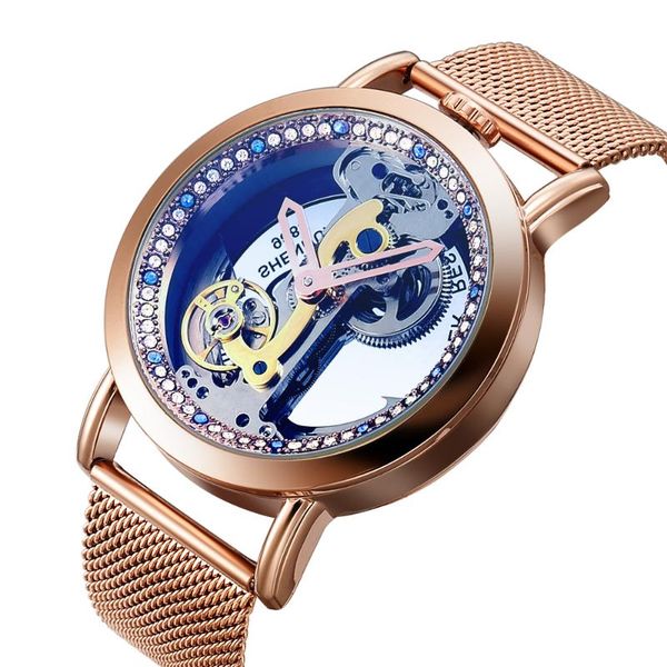 skeleton sapphire crystal women mechanical watch steel women automatic mechanical watch diamond men, Slivery;brown
skeleton sapphire crystal women mechanical watch steel women automatic mechanical watch diamond men, Slivery;brown