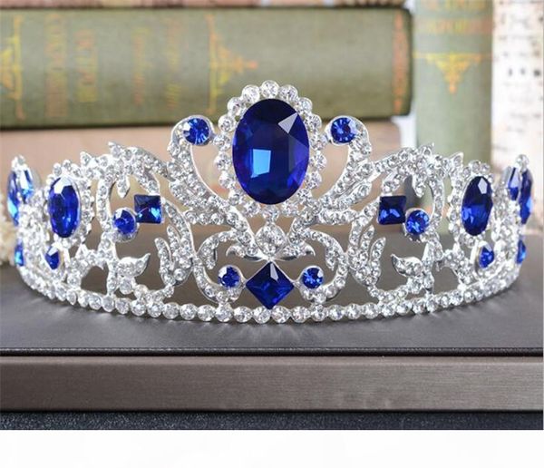 vintage blue crystal crown rhinestone tiara wedding bridal hair accessories headpiece headband jewelry silver prom headdress princess queen, Slivery;golden
vintage blue crystal crown rhinestone tiara wedding bridal hair accessories headpiece headband jewelry silver prom headdress princess queen, Slivery;golden