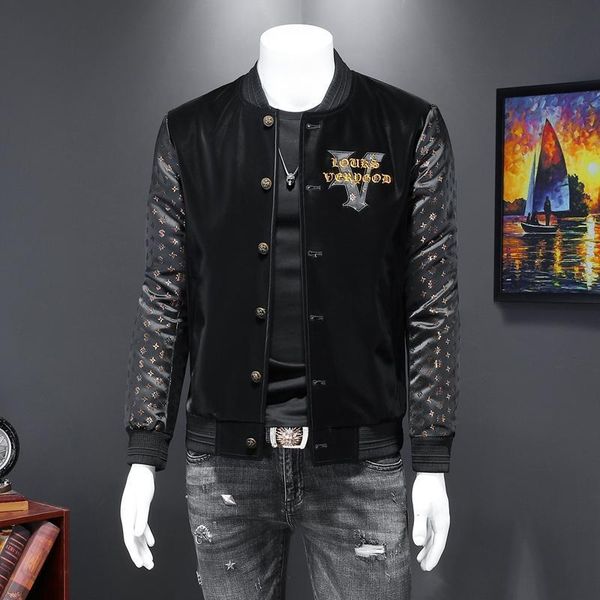 20ss brand men's luxury jacket atmosphere luxury men's casual jacket sports high-end zipper collar plaid printed male coat, Black;brown
20ss brand men's luxury jacket atmosphere luxury men's casual jacket sports high-end zipper collar plaid printed male coat, Black;brown