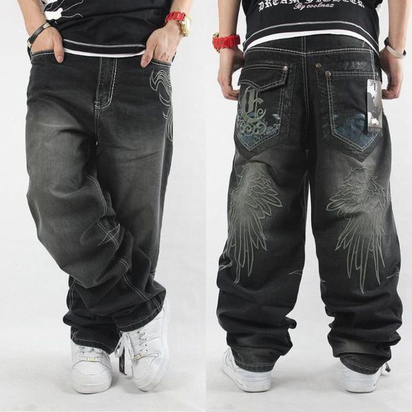 plus size fashion tide brand men's hip-hop jeans hiphop street dance pants washed embroidery flowers loose straight trousers, Blue
plus size fashion tide brand men's hip-hop jeans hiphop street dance pants washed embroidery flowers loose straight trousers, Blue
