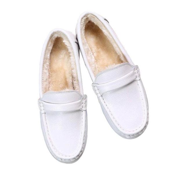 women winter moccasins slip on leather waterproof flats sewing casual fashion dress loafers female shoes, Black
women winter moccasins slip on leather waterproof flats sewing casual fashion dress loafers female shoes, Black