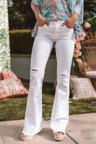 solid color hole horn slim jeans fashion loose female clothing bloom pants relaxed casual apparel plus size jeans, Blue
solid color hole horn slim jeans fashion loose female clothing bloom pants relaxed casual apparel plus size jeans, Blue
