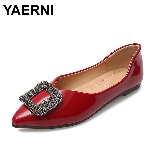 yaerniplus size 43 women shoes flat loafers rhinestones buckles flats lady slip on shallow shoes pointed toe patent leather foot, Black
yaerniplus size 43 women shoes flat loafers rhinestones buckles flats lady slip on shallow shoes pointed toe patent leather foot, Black