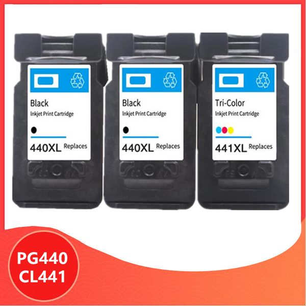 

ink cartridges 3pk pg 440 pg440xl cl 441 compatible cartridge for canon pg440 cl441 440xl 441xl printer 4280 mx438 518 378