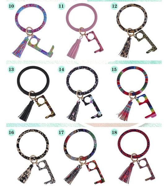 new home portable pu leather bracelet disc acrylic no-touch door opener keychain edc safe door handle acrylic keyring
new home portable pu leather bracelet disc acrylic no-touch door opener keychain edc safe door handle acrylic keyring