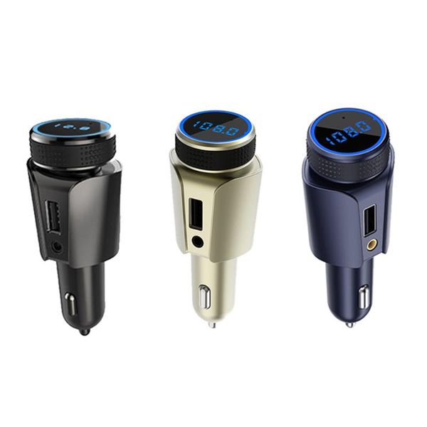 vehicle mounted t18 car bluetooth receiver car mp3 player fm transmitter tf card aux music vehicle smart charger voltage monitor
vehicle mounted t18 car bluetooth receiver car mp3 player fm transmitter tf card aux music vehicle smart charger voltage monitor