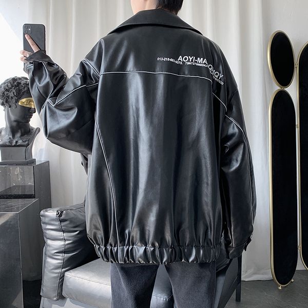 2020 men jackets winter leather biker coats for men fashion clothing black loose streetwear motorcycle jacket and windbreakers
2020 men jackets winter leather biker coats for men fashion clothing black loose streetwear motorcycle jacket and windbreakers