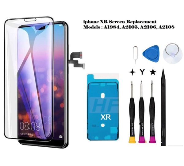 oem iphone xr lcd touch screen digitizer display replacement highly tested quality with gifts one set of tools and one screen protector
oem iphone xr lcd touch screen digitizer display replacement highly tested quality with gifts one set of tools and one screen protector