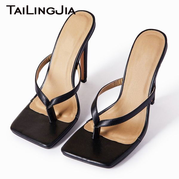square toe women flip flops summer sandals 2020 ladies stiletto high heels thong shoes pu leather slides mules large size sandal, Black
square toe women flip flops summer sandals 2020 ladies stiletto high heels thong shoes pu leather slides mules large size sandal, Black