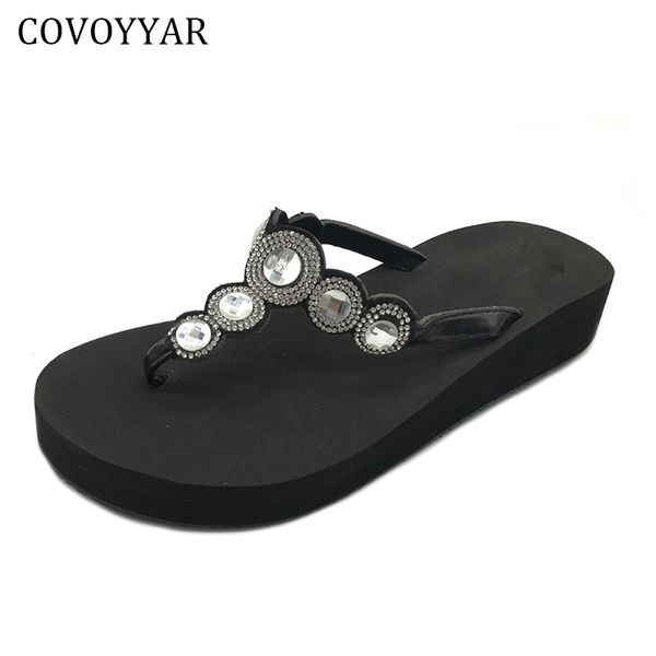 summer rhinestone sandals women wedge heel platform shoes 2020 comfortable elegant flip flops beach slides slippers wss58, Black
summer rhinestone sandals women wedge heel platform shoes 2020 comfortable elegant flip flops beach slides slippers wss58, Black