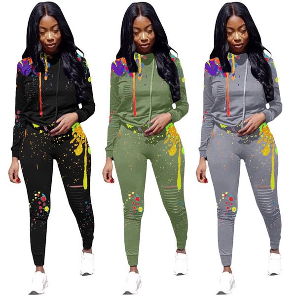 women plus size ripped fall winter casual clothing designer s-3xl hoodies pants tracksuit outfits 2 piece set pullover leggings capris 3877, White
women plus size ripped fall winter casual clothing designer s-3xl hoodies pants tracksuit outfits 2 piece set pullover leggings capris 3877, White