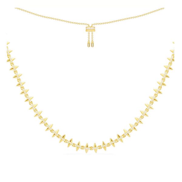 baoyocn 925 sterling silver yellow gold color spike rivet necklace micro zirconia women fashion puck rock jewelry
baoyocn 925 sterling silver yellow gold color spike rivet necklace micro zirconia women fashion puck rock jewelry