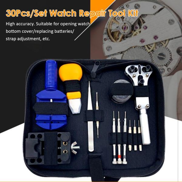 30pcs/set watch repair tool kit case opener remover screwdriver spring bar watchband link pin wristwatch repair tool set
30pcs/set watch repair tool kit case opener remover screwdriver spring bar watchband link pin wristwatch repair tool set