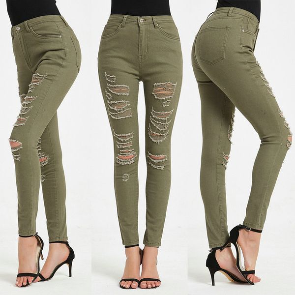 high waist jeans women army white green straight stretch ripped pants elastic waist loose casual slim denim pants girls female, Blue
high waist jeans women army white green straight stretch ripped pants elastic waist loose casual slim denim pants girls female, Blue