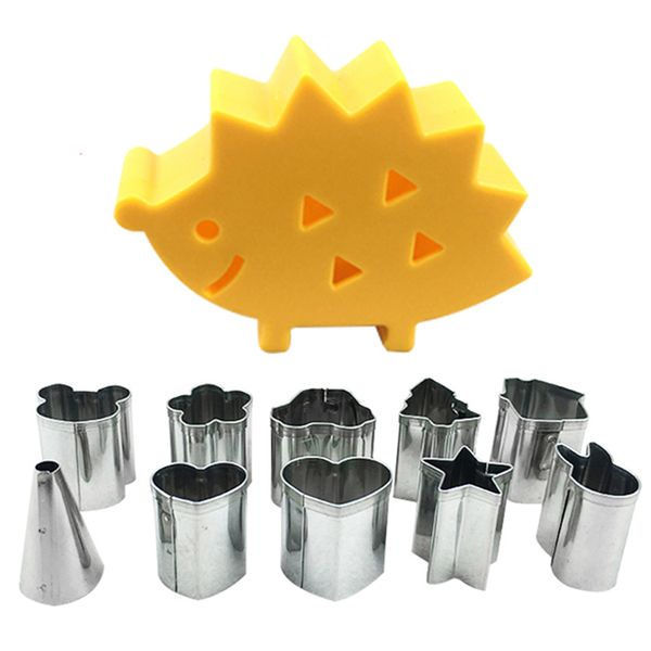 10pcs cartoon cutters tools vegetable fruit biscuit mold set hedgehog shape box
10pcs cartoon cutters tools vegetable fruit biscuit mold set hedgehog shape box