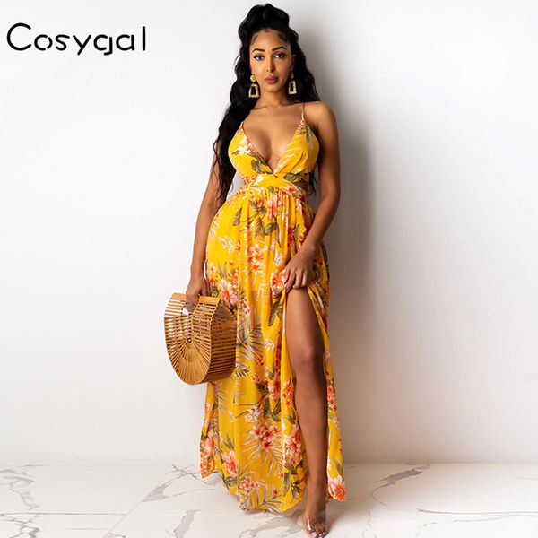 cosygal elegant yellow dress backless v-neck maxi long dress vintage party high waist spring summer women vestidos, Black;gray
cosygal elegant yellow dress backless v-neck maxi long dress vintage party high waist spring summer women vestidos, Black;gray