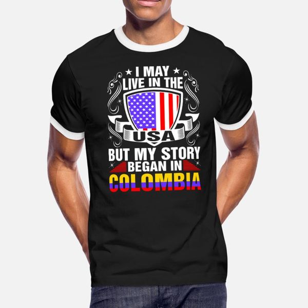 my story began in colombia t shirt men create tee shirt s-3xl novelty famous humor summer normal shirt, White;black
my story began in colombia t shirt men create tee shirt s-3xl novelty famous humor summer normal shirt, White;black