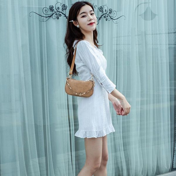 casual women handbag pu leather travel ladies chain shoulder messenger bag underarm shoulder bag solid color totes
casual women handbag pu leather travel ladies chain shoulder messenger bag underarm shoulder bag solid color totes