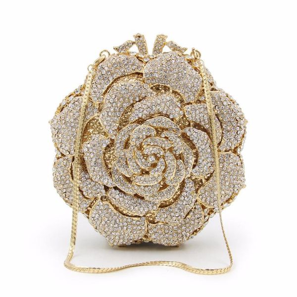 new-evening clutch bag ladies gold bags party clutches
