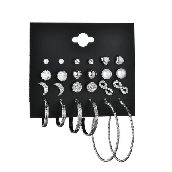 budrovky modyle 12 pairs/set fashion gold earrings women punk simulated pearl crystal heart ear studs party earing jewelry jewel, Golden;silver
budrovky modyle 12 pairs/set fashion gold earrings women punk simulated pearl crystal heart ear studs party earing jewelry jewel, Golden;silver
