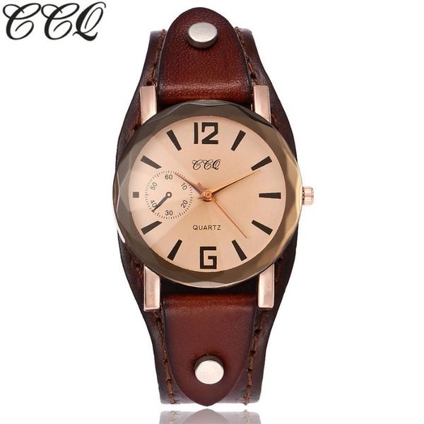 ccq brand vintage leather simple bracelet watch casual women men leather quartz wristwatches clock relogio masculino hot, Slivery;brown
ccq brand vintage leather simple bracelet watch casual women men leather quartz wristwatches clock relogio masculino hot, Slivery;brown
