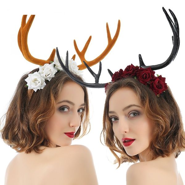 new arrival halloween antlers headband horns headwear hair accessories simulation velvet rose flower hair hoop halloween gift women
new arrival halloween antlers headband horns headwear hair accessories simulation velvet rose flower hair hoop halloween gift women