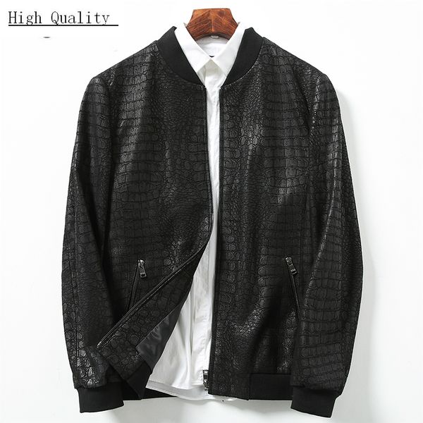 spring genuine leather men jacket real sheepskin coat crocodile pattern short outwear luxury coat men deri ceket lwl1477, Black
spring genuine leather men jacket real sheepskin coat crocodile pattern short outwear luxury coat men deri ceket lwl1477, Black