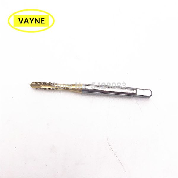 vayne hsse metric spiral pointed taps with tin coated m3.5*0.6 m3*0.5 and machine fine thread screw taps m3.5/m3*0.35 m3*0.6
vayne hsse metric spiral pointed taps with tin coated m3.5*0.6 m3*0.5 and machine fine thread screw taps m3.5/m3*0.35 m3*0.6