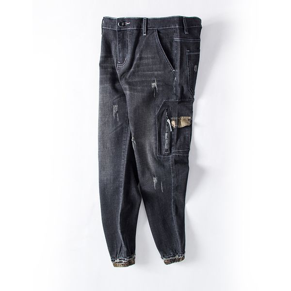 spring autumn new style men's casual loose pure color nine-point jeans comfortable male elastic trousers plus size 4xl 5xl 6xl, Blue
spring autumn new style men's casual loose pure color nine-point jeans comfortable male elastic trousers plus size 4xl 5xl 6xl, Blue