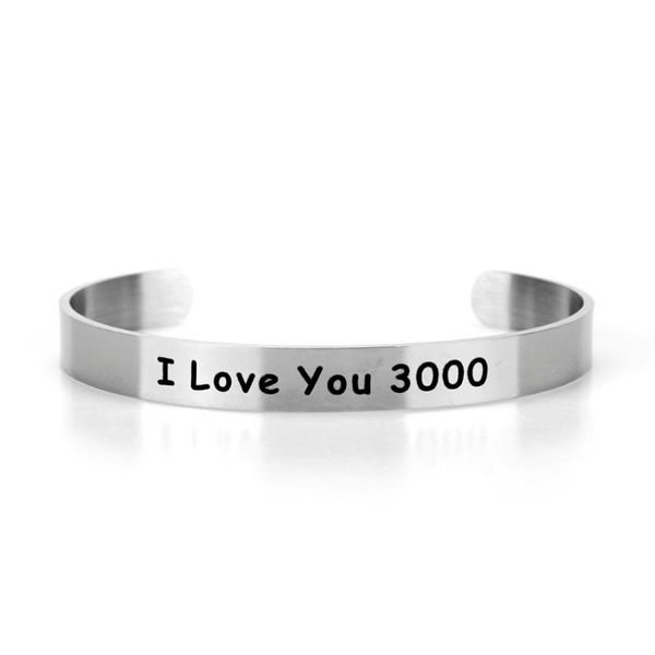 the superhero iron man i love you 3000 couple bracelets stainless steel women charm jewelry bangles valentine's gift-25, Golden;silver
the superhero iron man i love you 3000 couple bracelets stainless steel women charm jewelry bangles valentine's gift-25, Golden;silver