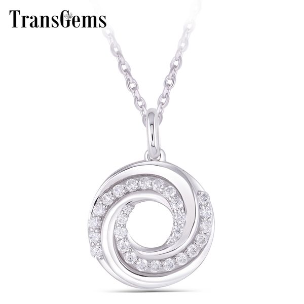 transgems solid 14k 585 white gold def color moissanite circle pendant necklace for women chain necklace daily wear y200620, Silver
transgems solid 14k 585 white gold def color moissanite circle pendant necklace for women chain necklace daily wear y200620, Silver