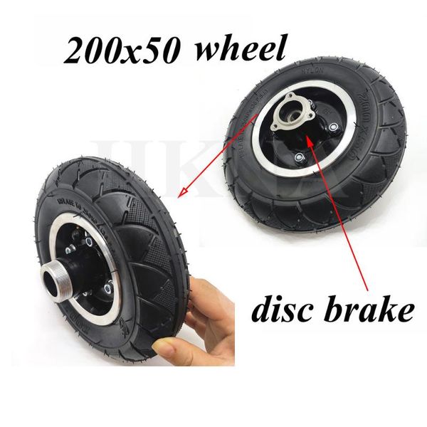 electric scooter 200x50 wheel tire with disc brake hub 8-inch pneumatic wheel scooter replacement parts.
electric scooter 200x50 wheel tire with disc brake hub 8-inch pneumatic wheel scooter replacement parts.