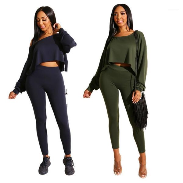 color 2 piece pants one shoulder long sleeved sports fashion casual womens tracksuits slim women designer tracksuits solid, White
color 2 piece pants one shoulder long sleeved sports fashion casual womens tracksuits slim women designer tracksuits solid, White