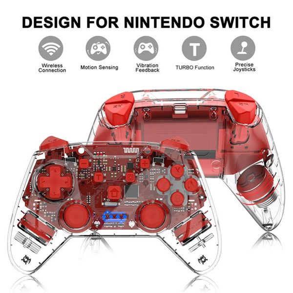 gamepad for switch pro controller bluetooth wireless connection double vibration 6axis joystick controller with t burst
gamepad for switch pro controller bluetooth wireless connection double vibration 6axis joystick controller with t burst